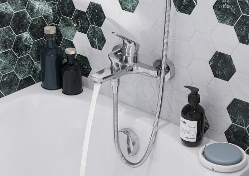 Смеситель для ванны Santek Форт WH5A10004C001 Хром латунь на стену