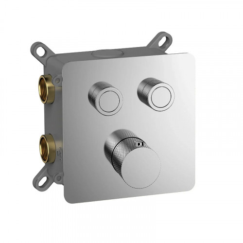 Смеситель для душа AQUAme AQM8811CR с термостатом цвет Полированный хром