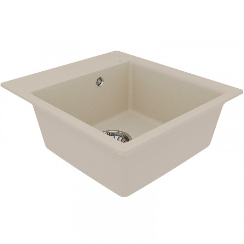Кухонная мойка Lemark Hanka 450 9910008 Бежевая искусственный камень (литьевой мрамор) встраиваемый