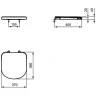 Унитаз Ideal Standard Tempo T328801+T679901 подвесной с сиденьем Микролифт фарфор подвесной