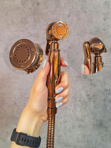 Гигиенический душ со смесителем AltroBagno Beatrice 060114 ROr цвет Розовое золото