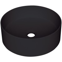 Раковина-чаша Deante Silia 36 CQS_NU4S Черная матовая искусственный камень (литьевой мрамор) накладная