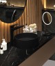 Раковина-чаша Deante Silia 36 CQS_NU4S Черная матовая искусственный камень (литьевой мрамор) накладная