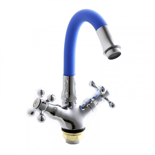 Смеситель для кухни Fashun A4419-B7263 цвет Хром Синий