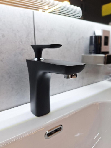 Смеситель для раковины AltroBagno Aperto 0120 NeOp цвет Черный матовый