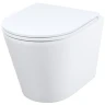 Унитаз с инсталляцией Iddis Basic BASC020i73 с сиденьем Микролифт и Черной матовой клавишей смыва