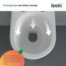 Унитаз с инсталляцией Iddis Basic BASC020i73 с сиденьем Микролифт и Черной матовой клавишей смыва