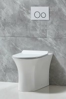 Унитаз BelBagno Ancona BB1224CBR-P приставной без сиденья фаянс приставной