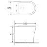 Унитаз BelBagno Ancona BB1224CBR-P приставной без сиденья фаянс приставной