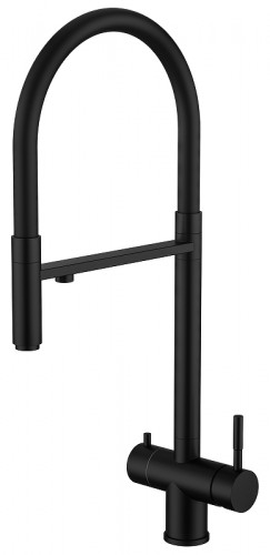 Смеситель для кухни Knotlor Infinity SS-16/BL цвет Черный матовый