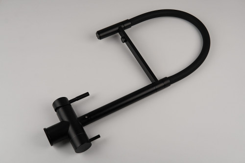 Смеситель для кухни Knotlor Infinity SS-16/BL цвет Черный матовый