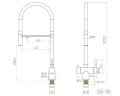 Смеситель для кухни Knotlor Infinity SS-16/BL цвет Черный матовый