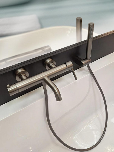 Смеситель для ванны AltroBagno Unione 0222 GM цвет Оружейная сталь