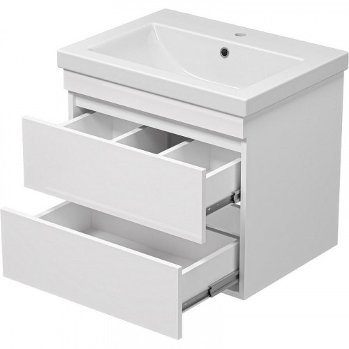 Тумба с раковиной Misty Енисей 60 УТ000011303 подвесная Белая