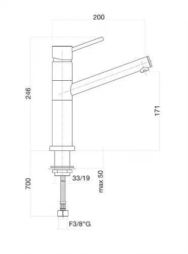 Смеситель для кухни Fiore Xenon 44CR5441 цвет Хром