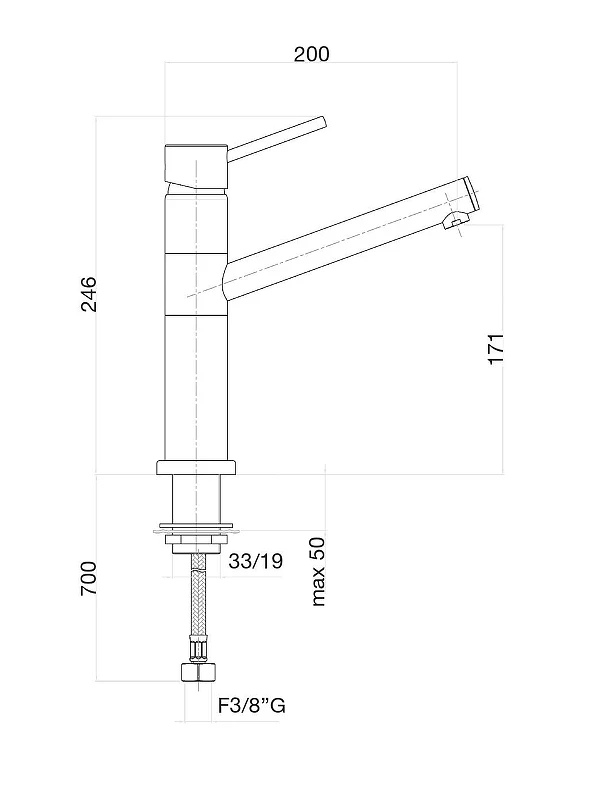 Смеситель для кухни Fiore Xenon 44CR5441 цвет Хром