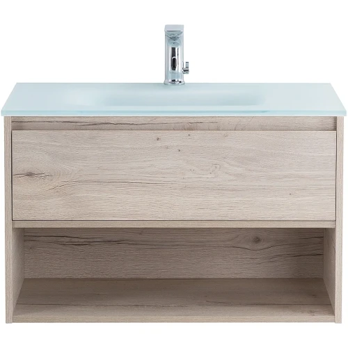 Тумба под раковину BelBagno Kraft 80 KRAFT-800-1C-SO-RGB подвесная Rovere Galifax Bianco МДФ / ЛДСП