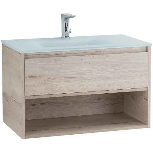 Тумба под раковину BelBagno Kraft 80 KRAFT-800-1C-SO-RGB подвесная Rovere Galifax Bianco МДФ / ЛДСП