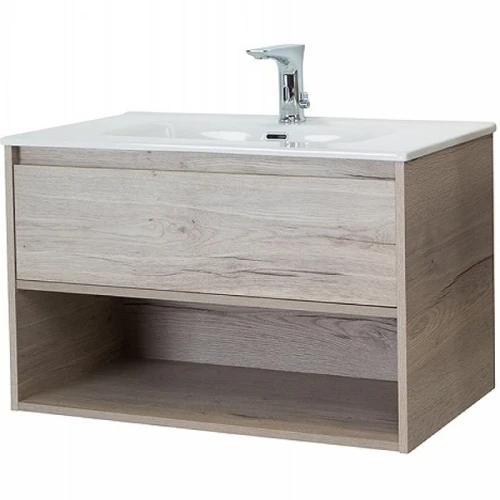 Тумба под раковину BelBagno Kraft 80 KRAFT-800-1C-SO-RGB подвесная Rovere Galifax Bianco МДФ / ЛДСП