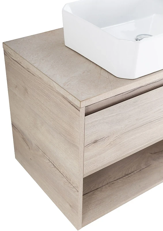 Тумба под раковину BelBagno Kraft 80 KRAFT-800-1C-SO-RGB подвесная Rovere Galifax Bianco МДФ / ЛДСП