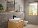 Смеситель для раковины Hansgrohe Rebris E 72557670 Черный матовый латунь