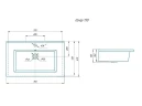 Тумба под раковину Corozo Юта 75 SD-00001667 подвесная цвет Белый