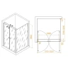 Душевой уголок RGW Passage 120x120 060813422-011 профиль цвет Хром стекло прозрачное