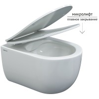 Унитаз Berges Ventas Rimless 082135 подвесной с сиденьем Микролифт фарфор подвесной