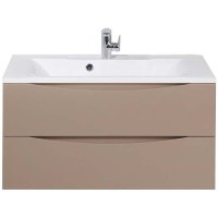 Тумба под раковину BelBagno Marino 90 MARINO-900-2C-SO-CL-P подвесная Capucino Lucido МДФ / ЛДСП