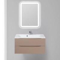 Тумба под раковину BelBagno Marino 90 MARINO-900-2C-SO-CL-P подвесная Capucino Lucido МДФ / ЛДСП