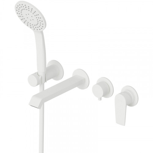 Смеситель для ванны Cezares Nautic NAUTIC-VDM3-BIO Белый матовый латунь встраиваемый