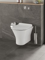Унитаз Orange C01-100W подвесной с сиденьем Микролифт фарфор подвесной