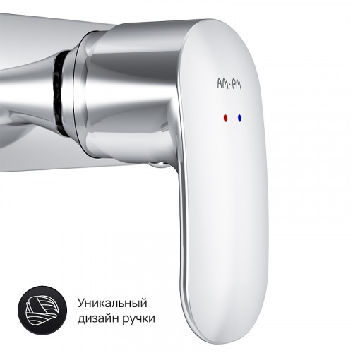 Смеситель для душа AM.PM Sensation F3020000 хром латунь на стену