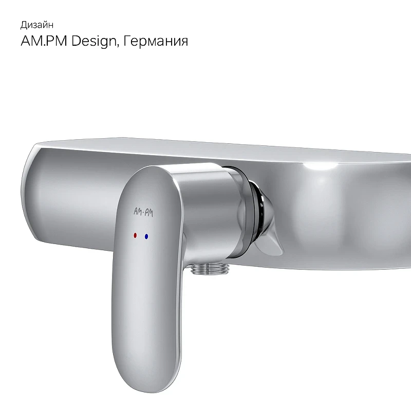 Смеситель для душа AM.PM Sensation F3020000 хром латунь на стену