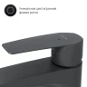Смеситель для раковины AM.PM Gem F90A92022 Черный матовый латунь
