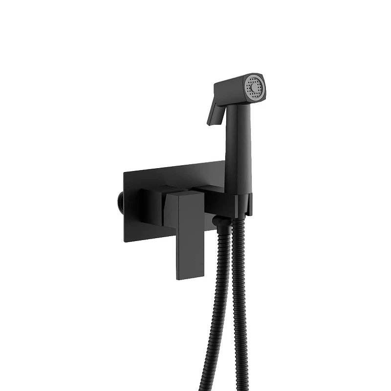 Гигиенический душ со смесителем Belz B808 B55808-7 цвет Черный матовый