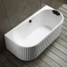 Ванна из искусственного камня Abber Leipzig 170x80 AM9916 Белая матовая без гидромассажа