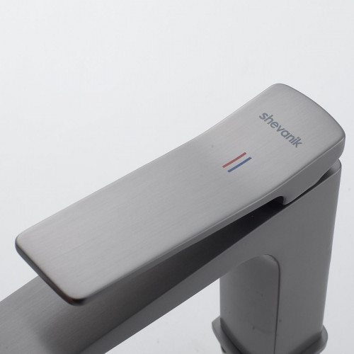 Смеситель для раковины Shevanik S4601T цвет Оружейная сталь