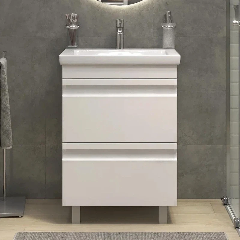 Тумба с раковиной Vigo Holly 60 039-com цвет Белый