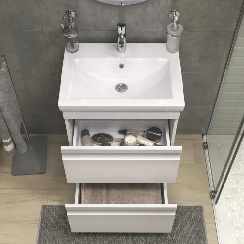 Тумба с раковиной Vigo Holly 60 039-com цвет Белый