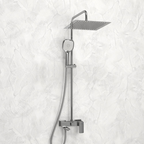 Душевая система WasserKRAFT A177.118.065.087.CH Хром латунь на стену