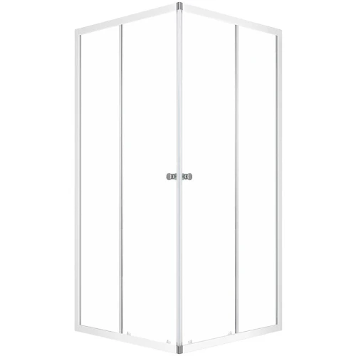 Душевой уголок Melodia della vita Cube 90x90 MCNCB9090TWt профиль Белый стекло прозрачное