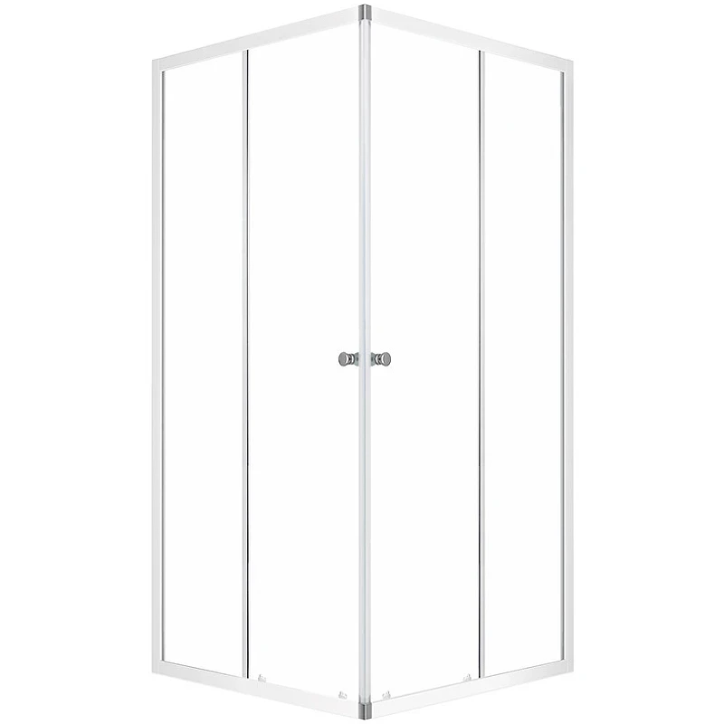 Душевой уголок Melodia della vita Cube 90x90 MCNCB9090TWt профиль Белый стекло прозрачное