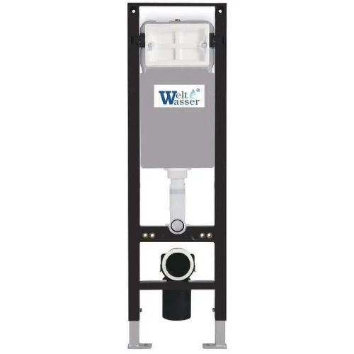 Комплект унитаза с инсталляцией WeltWasser AMBERG 350 + GELBACH 043 MT-WT + AMBERG RD-WT 10000012327 цвет Белый матовый с сиденьем Микролифт и клавишей смыва цвет Белый