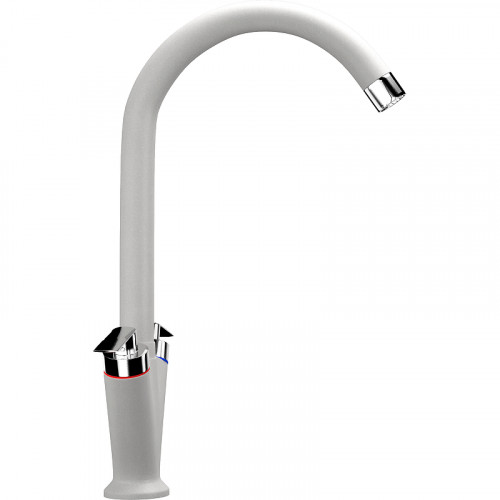 Смеситель для кухни Ulgran Classic U-011-341 Ультра-белый латунь