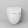 Комплект унитаза Grossman GR-4455S с инсталляцией Grohe Rapid SL 38811KF0 с сиденьем Микролифт и Черной матовой клавишей смыва фаянс подвесной