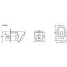 Комплект унитаза Grossman GR-4455S с инсталляцией Grohe Rapid SL 38811KF0 с сиденьем Микролифт и Черной матовой клавишей смыва фаянс подвесной