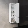 Шкаф пенал AQUAme S1 33 AQM9001WH подвесной цвет Белый глянцевый