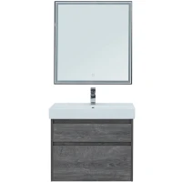 Комплект мебели для ванной Aquanet Nova Lite 60 242920 подвесной Дуб рошелье МДФ / ЛДСП