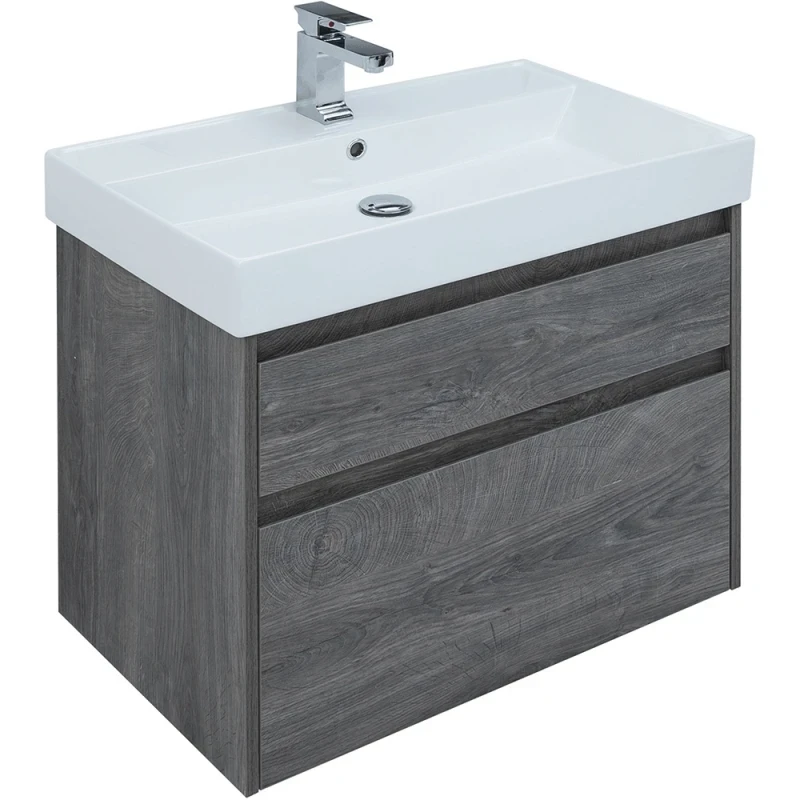 Комплект мебели для ванной Aquanet Nova Lite 60 242920 подвесной Дуб рошелье МДФ / ЛДСП